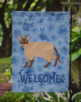 Burmese Cat Welcome Flag Garden Size CK4842GF