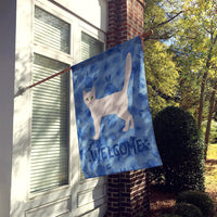 Burmilla Cat Welcome Flag Canvas House Size CK4843CHF