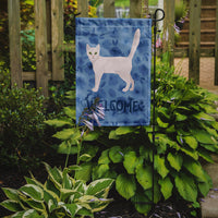 Burmilla Cat Welcome Flag Garden Size CK4843GF