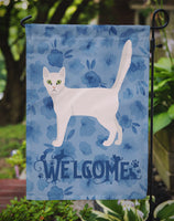 Burmilla Cat Welcome Flag Garden Size CK4843GF