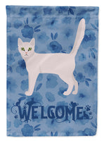Burmilla Cat Welcome Flag Garden Size CK4843GF