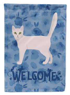 Burmilla Cat Welcome Flag Garden Size CK4843GF