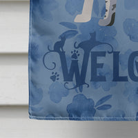 California Spangled #1 Cat Welcome Flag Canvas House Size CK4844CHF