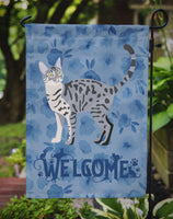 California Spangled #1 Cat Welcome Flag Garden Size CK4844GF