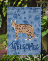 California Spangled #2 Cat Welcome Flag Garden Size CK4845GF