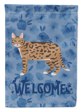 California Spangled #2 Cat Welcome Flag Garden Size CK4845GF