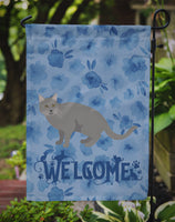 Chartreux #1 Cat Welcome Flag Garden Size CK4848GF