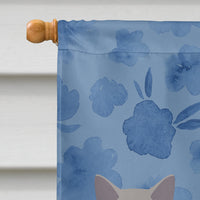 Chartreux #2 Cat Welcome Flag Canvas House Size CK4849CHF
