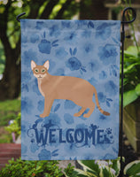 Chausie Cat Welcome Flag Garden Size CK4850GF