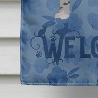 Cheetoh #2 Cat Welcome Flag Canvas House Size CK4853CHF