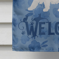 Chinchilla Persian Longhair Cat Welcome Flag Canvas House Size CK4855CHF