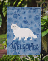 Chinchilla Persian Longhair Cat Welcome Flag Garden Size CK4855GF