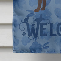 Colorpoint Longhair #3 Cat Welcome Flag Canvas House Size CK4858CHF