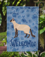 Colorpoint Longhair #3 Cat Welcome Flag Garden Size CK4858GF