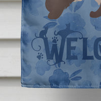 Colorpoint Persian Hymalayan Cat Welcome Flag Canvas House Size CK4859CHF