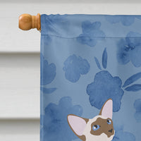 Colorpoint Shorthair Cat Welcome Flag Canvas House Size CK4860CHF