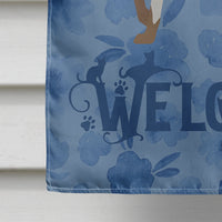 Colorpoint Shorthair Cat Welcome Flag Canvas House Size CK4860CHF