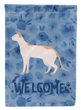 Colorpoint Shorthair #3 Cat Welcome Flag Garden Size CK4862GF