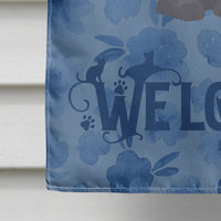 British Shorthair #2 Cat Welcome Flag Canvas House Size CK5018CHF