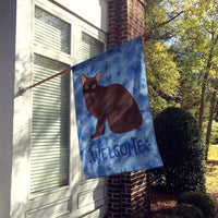 Burmese Cat Welcome Flag Canvas House Size CK5019CHF