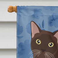 Burmese Cat Welcome Flag Canvas House Size CK5019CHF