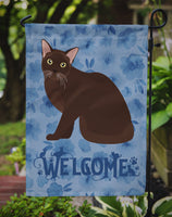 Burmese Cat Welcome Flag Garden Size CK5019GF