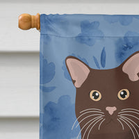 Burmese #2 Cat Welcome Flag Canvas House Size CK5020CHF