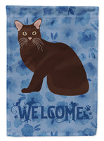 Burmese #2 Cat Welcome Flag Canvas House Size CK5020CHF