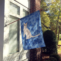 Burmilla #1 Cat Welcome Flag Canvas House Size CK5021CHF