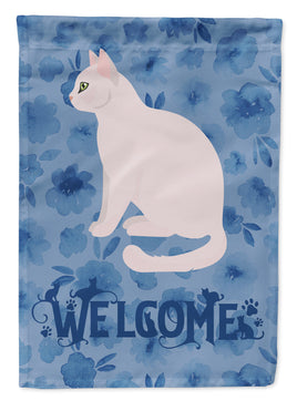 Burmilla #2 Cat Welcome Flag Canvas House Size CK5022CHF