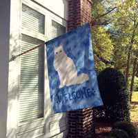 Chantilly Tiffany Cat Welcome Flag Canvas House Size CK5023CHF