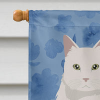 Chantilly Tiffany Cat Welcome Flag Canvas House Size CK5023CHF
