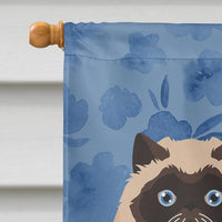 Colorpoint Persian Hymalayan Cat Welcome Flag Canvas House Size CK5025CHF