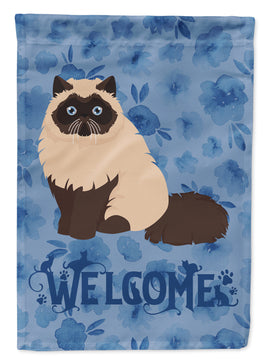 Colorpoint Persian Hymalayan Cat Welcome Flag Garden Size CK5025GF