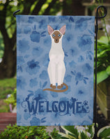 Colorpoint Shorthair Cat Welcome Flag Garden Size CK5027GF