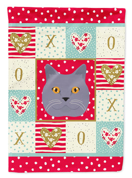 British Shorthair Cat Flag Canvas House Size CK5095CHF