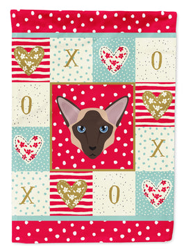 Colorpoint Longhair Cat Flag Canvas House Size CK5104CHF