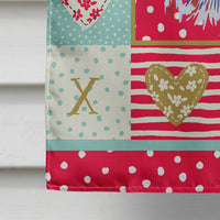 Comb Tail Betta Love Flag Canvas House Size CK5483CHF