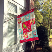 Budgerigar Love Flag Canvas House Size CK5520CHF