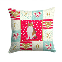 Aegean Cat Love Fabric Decorative Pillow CK5734PW1414
