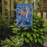 Basenji Welcome Flag Garden Size CK6059GF