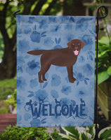 Chocolate Labrador Retriever Welcome Flag Garden Size CK6072GF