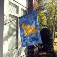 Cocker Spaniel Welcome Flag Canvas House Size CK6113CHF