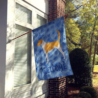 American Foxhound Welcome Flag Canvas House Size CK6125CHF
