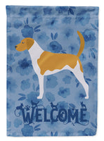 American Foxhound Welcome Flag Canvas House Size CK6125CHF