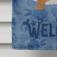 Corgi Welcome Flag Canvas House Size CK6147CHF