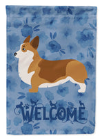 Corgi Welcome Flag Canvas House Size CK6147CHF