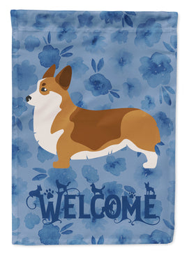 Corgi Welcome Flag Canvas House Size CK6147CHF