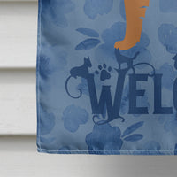 Belgian Shepherd Welcome Flag Canvas House Size CK6188CHF