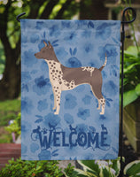 American Hairless Terrier Welcome Flag Garden Size CK6218GF